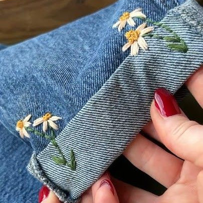 Embroidered Jeans for Women – Stylish Floral Denim Pants | Lush and Loop