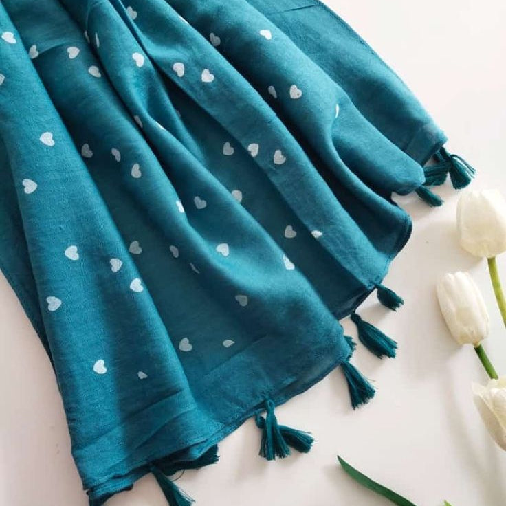 Lush and Loop Chiffon Embroidered Hijab – Elegant, Lightweight & Breathable