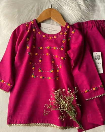 Lush and Loop Baby Girl Embroidered Dress - Lush and Loop