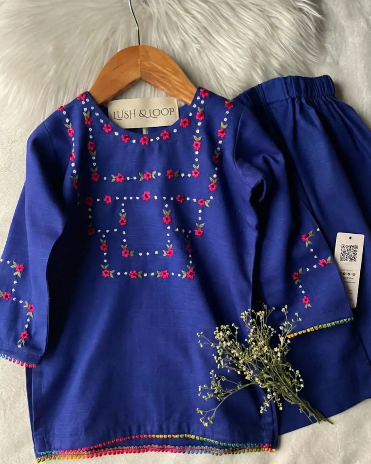 Lush and Loop Baby Girl Embroidered Dress - Lush and Loop