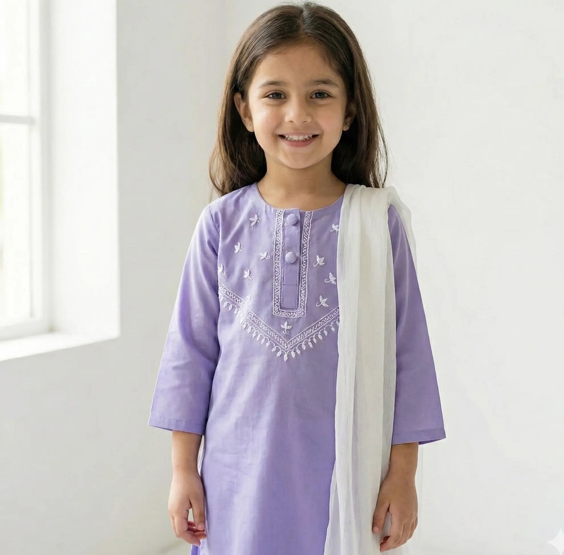 Lush and Loop Baby Girl Embroidered Dress - Lush and Loop