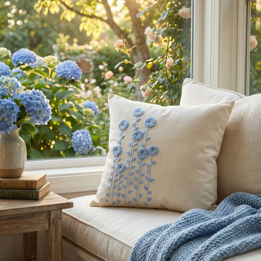 Luxurious Embroidered Cushion Cover – Lush and Loop - Lush and Loop