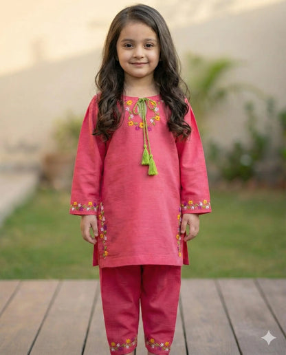 Lush and Loop Baby Girl Embroidered Dress - Lush and Loop