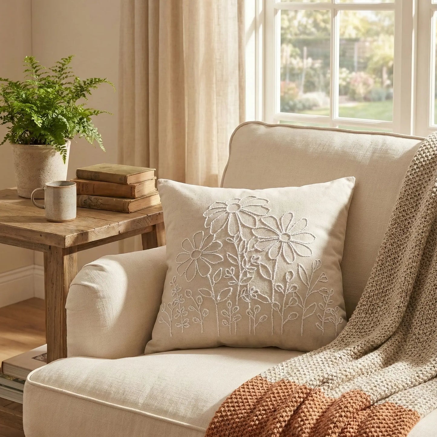 Luxurious Embroidered Cushion Cover – Lush and Loop - Lush and Loop