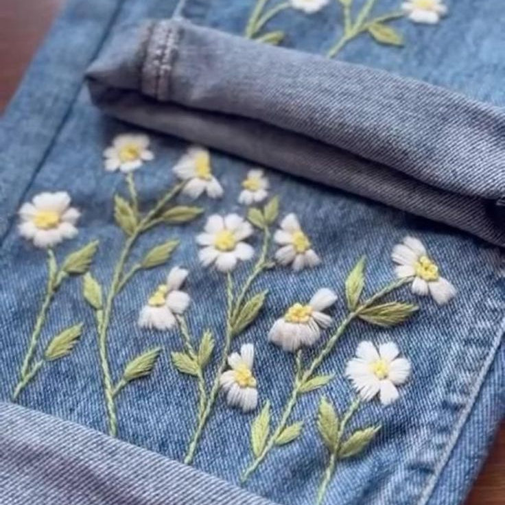 Embroidered Jeans for Women – Stylish Floral Denim Pants | Lush and Loop