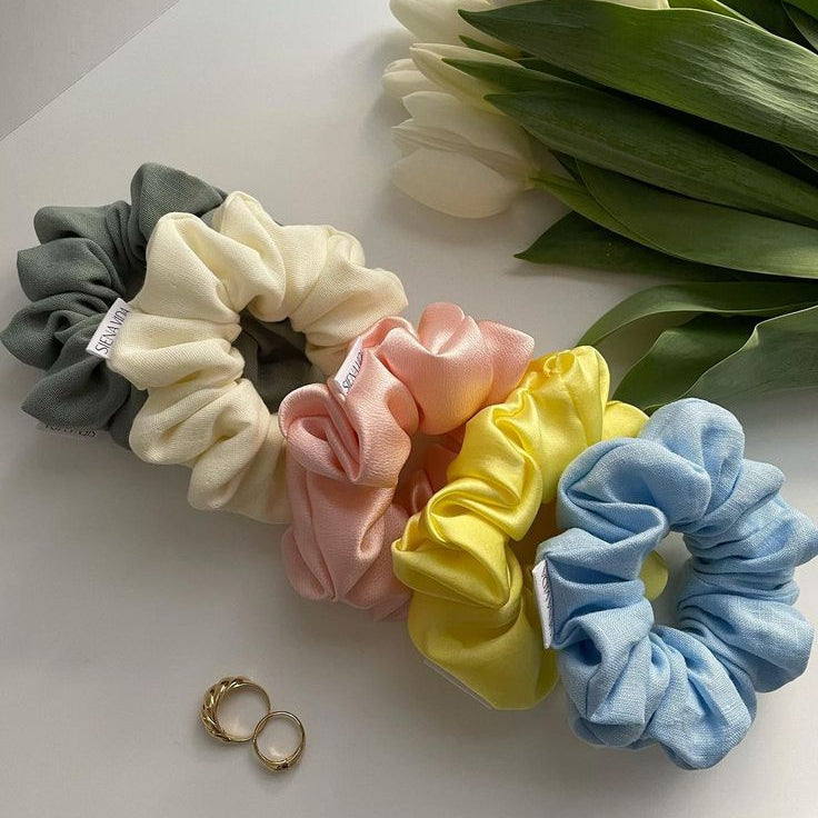 Premium Satin Scrunchies Set – Soft, Elegant Hair Ties for Women & Girls | Lush and Loop