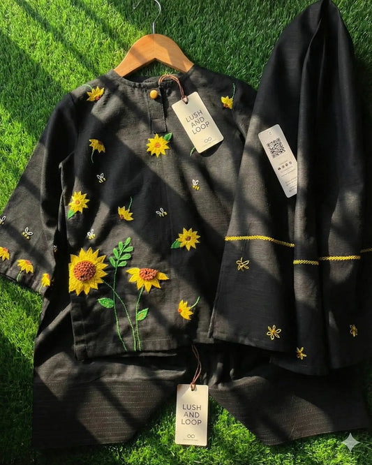 Lush and Loop Baby Girl Embroidered Dress - Lush and Loop