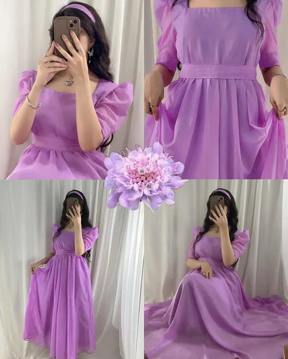 Lavender Samose Flowy Maxi Dress - Lush and Loop