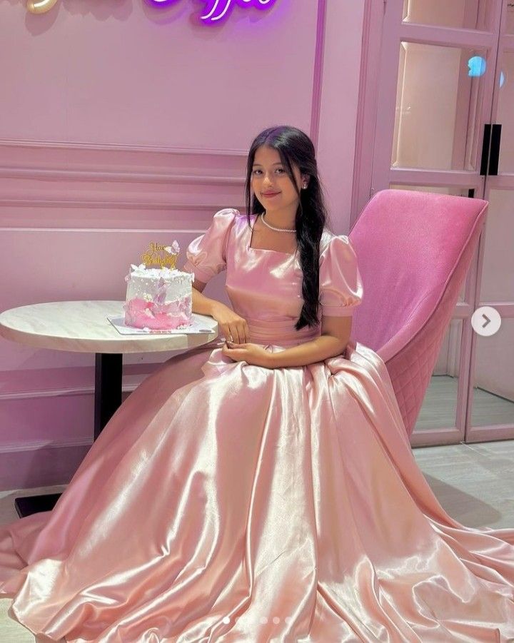 Enchanted Rose Princess Samose Gown – Disney-Inspired Pink Ball Dress