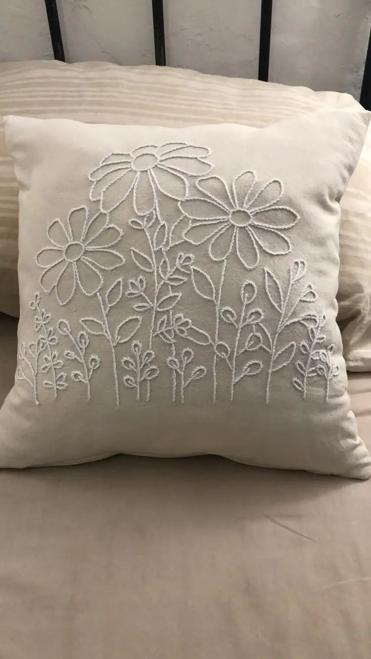Luxurious Embroidered Cushion Cover – Lush and Loop - Lush and Loop