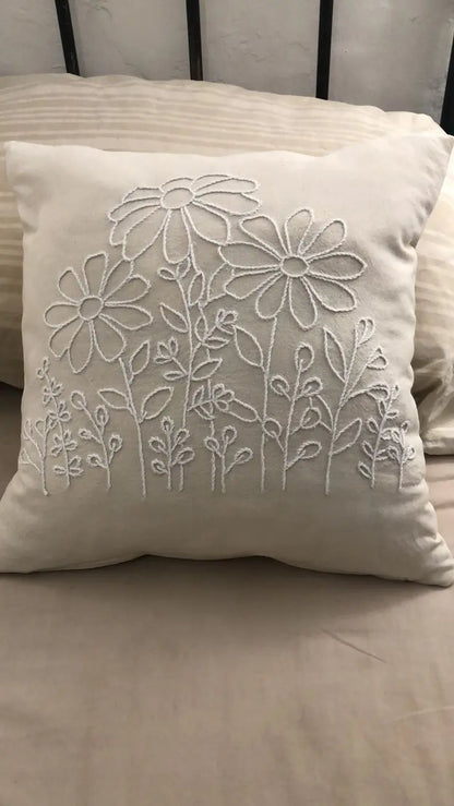 Luxurious Embroidered Cushion Cover – Lush and Loop - Lush and Loop