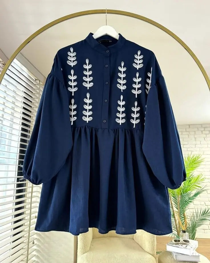 Lush & Loop Premium Cotton Embroidered Shirt - Lush and Loop