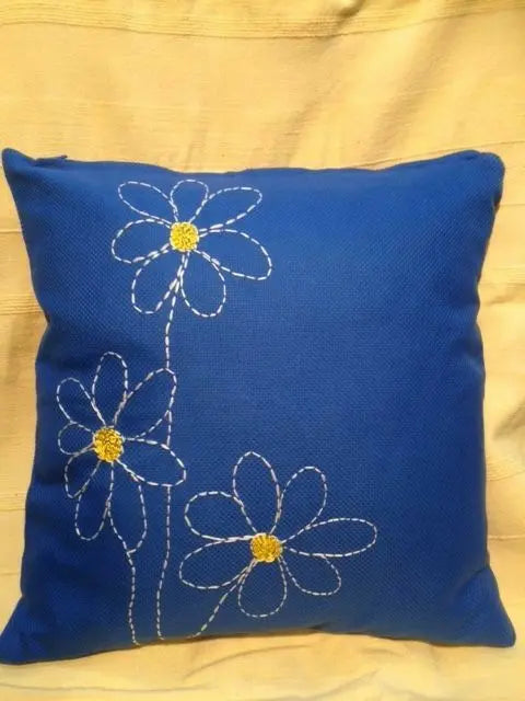 Lush and Loop Embroidered Cushion – Decorative Pillow for Home - Lush and Loop