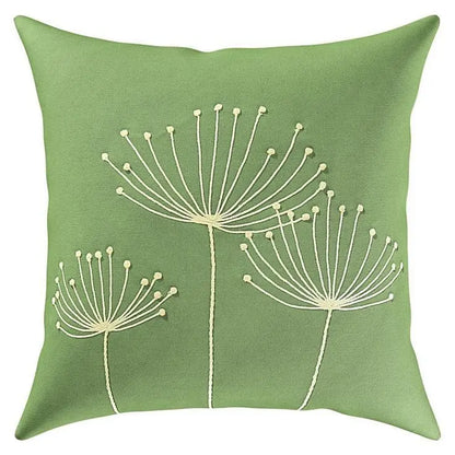Lush and Loop Embroidered Cushion – Decorative Pillow for Home - Lush and Loop