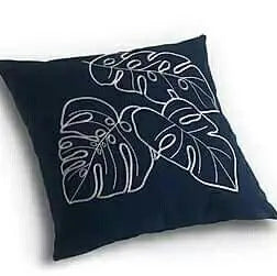 Lush and Loop Embroidered Cushion – Decorative Pillow for Home - Lush and Loop