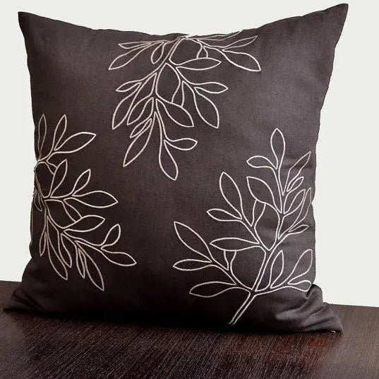 Lush and Loop Embroidered Cushion – Decorative Pillow for Home - Lush and Loop
