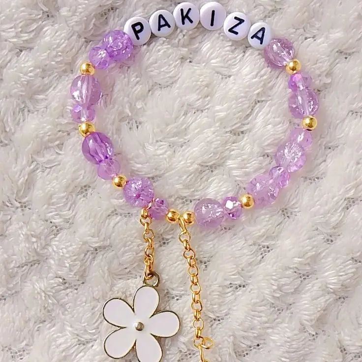 Handmade Beaded Name Bracelet – Elegant, Durable & Everyday Wear | Lush & Loop - Lush and Loop