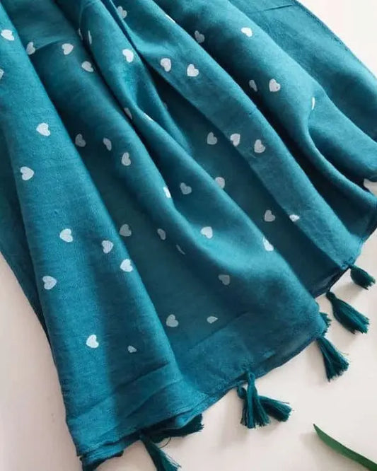 Lush and Loop Chiffon Embroidered Hijab – Elegant, Lightweight & Breathable - Lush and Loop