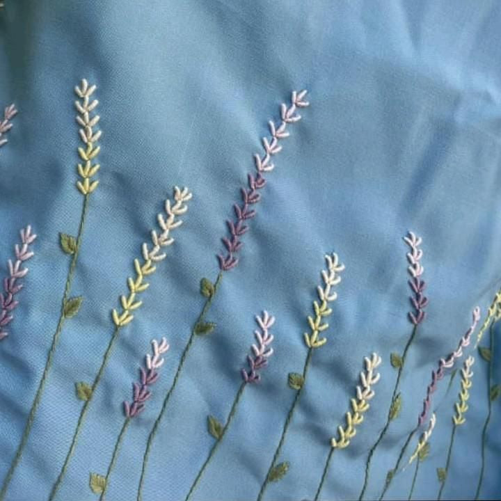 Lush and Loop Chiffon Embroidered Hijab – Elegant, Lightweight & Breathable