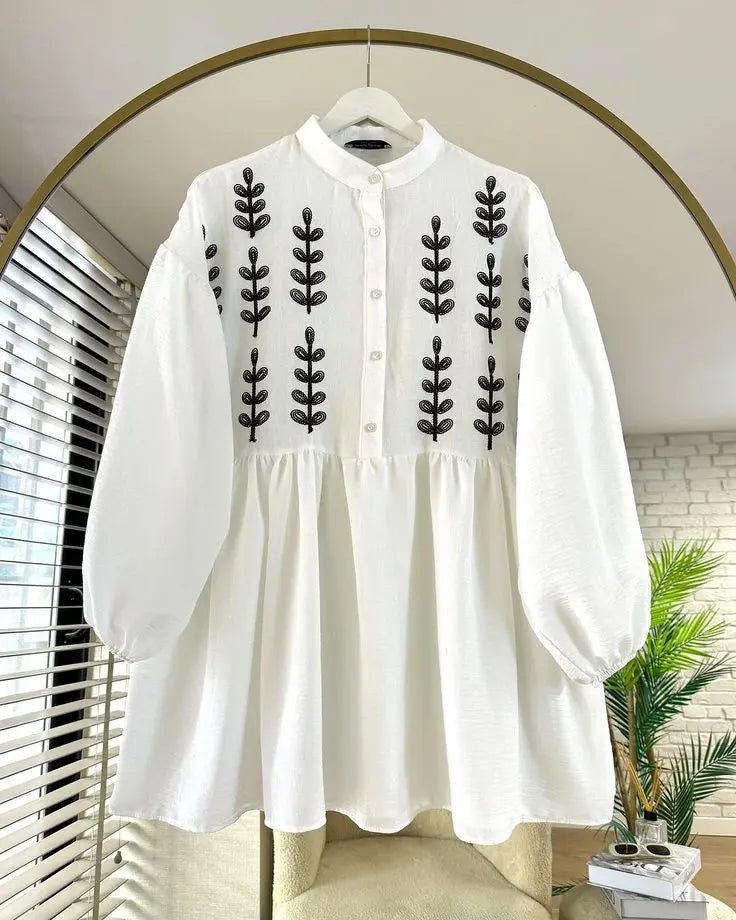 Lush & Loop Premium Cotton Embroidered Shirt - Lush and Loop