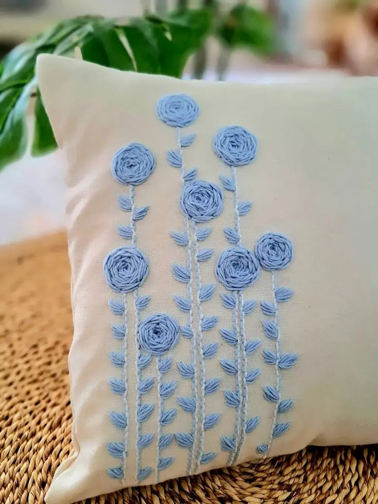 Luxurious Embroidered Cushion Cover – Lush and Loop - Lush and Loop
